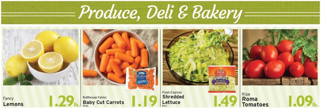 Produce, Deli, and Bakery