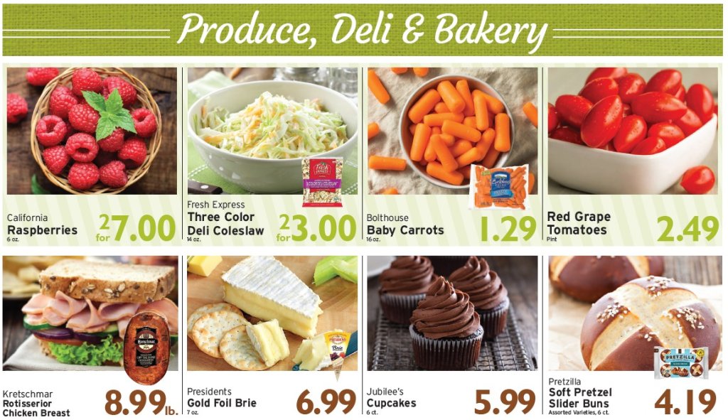 Produce, Deli, and Bakery